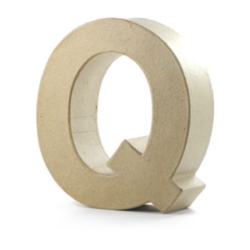 Papp-Buchstabe Q, 10x3 cm