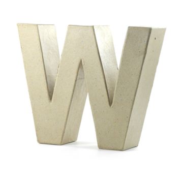 Papp-Buchstabe W, 10x3 cm
