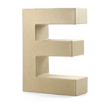 Papp-Buchstabe E, 17,5x5,5 cm