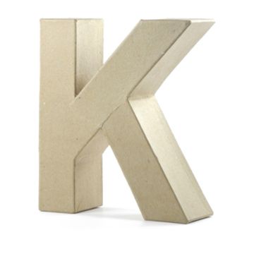 Papp-Buchstabe K, 17,5x5,5 cm