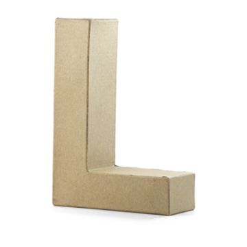 Papp-Buchstabe L, 17,5x5,5 cm