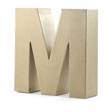 Papp-Buchstabe M, 17,5x5,5 cm