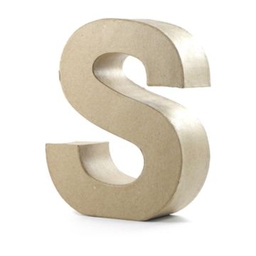 Papp-Buchstabe S, 17,5x5,5 cm