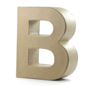 Papp-Buchstabe B, 17,5x5,5 cm