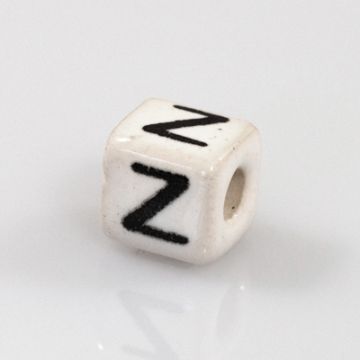 Keramikbuchstabe Würfel Z 6x6 mm Lochgröße 2,5 mm