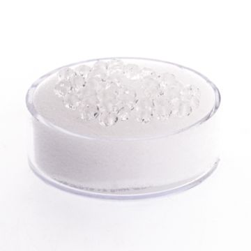 Glasschliffperle Briolette kristall 4 mm Lochgröße 1 mm