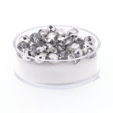 Glasschliffperle Briolette kristall CAL 6 mm Lochgröße 1,2 mm Briolette