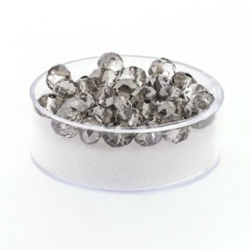 Glasschliffperle Briolette black diamond 6 mm Lochgröße 1,2 mm Briolette