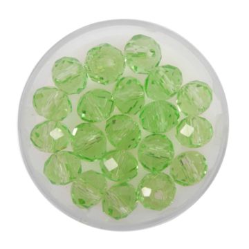 Glasschliffperle Briolette peridot 8 mm Lochgröße 1,2 mm Briolette