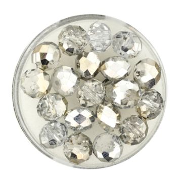 Glasschliffperle Briolette kristall CAL 8 mm Lochgröße 1,2 mm Briolette