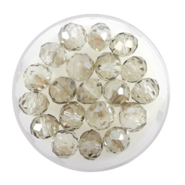 Glasschliffperle Briolette black diamond 8 mm Lochgröße 1,2 mm Briolette