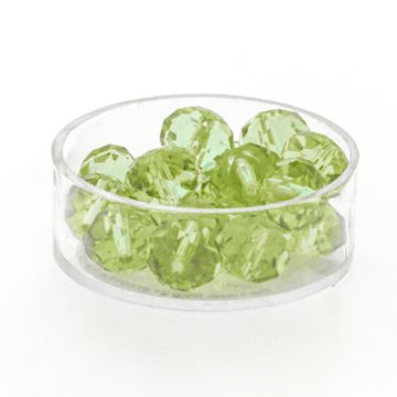 Glasschliffperle Briolette peridot 10 mm Lochgröße 1,5 mm Briolette