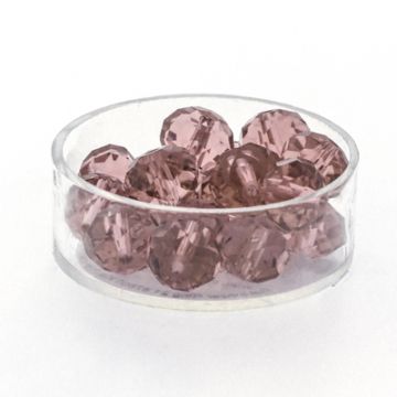Glasschliffperle Briolette amethyst 10 mm Lochgröße 1,5 mm Briolette