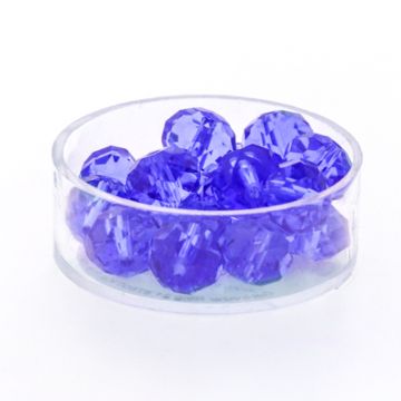 Glasschliffperle Briolette safir 10 mm Lochgröße 1,5 mm Briolette