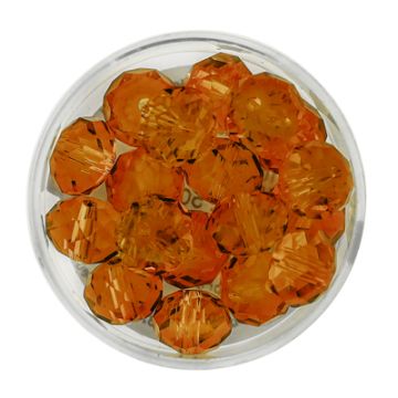 Glasschliffperle Briolette braun 10 mm Lochgröße 1,5 mm Briolette
