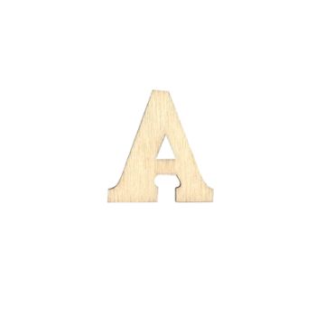Holzbuchstaben A flach natur 25 mm