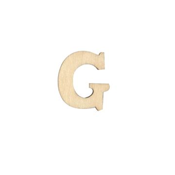 Holzbuchstaben G flach natur 25 mm