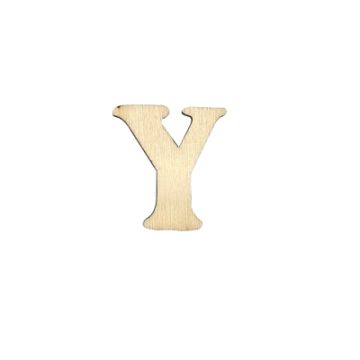 Holzbuchstaben Y flach natur 25 mm