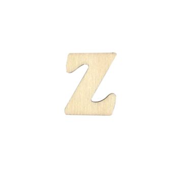 Holzbuchstaben Z flach natur 25 mm