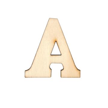 Holzbuchstaben A flach natur 40 mm