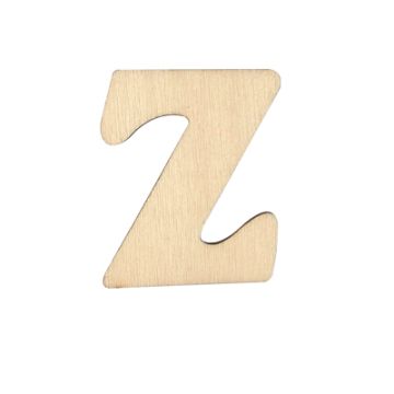 Holzbuchstaben Z flach natur 40 mm