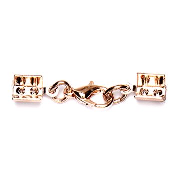 Endt.mont.+Karab. rosegoldfarben 5 mm