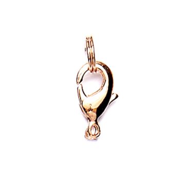 Karab.m.Spaltring rosegoldfarben 12 mm