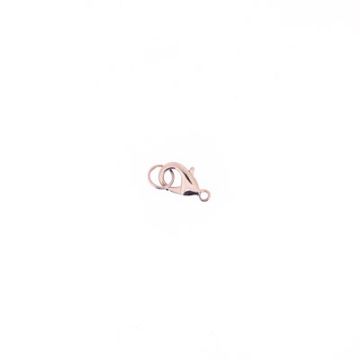 Karab.m.Spaltring rosegoldfarben 14 mm