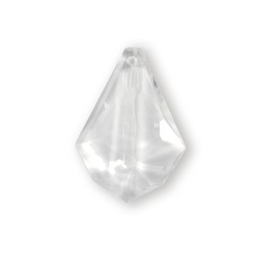 Acryl-Tropfen geschliffen transparent 38x27 mm