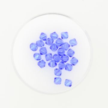 Swarovski Glasschliffp. safir 4 mm Lochgröße 0,8 mm
