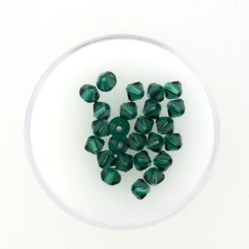 Swarovski Glasschliffp. emerald 4 mm Lochgröße 0,8 mm