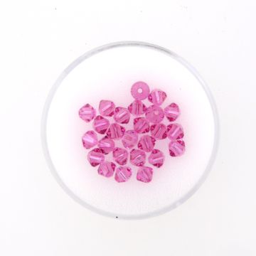 Swarovski Glasschliffp. rosa 4 mm Lochgröße 0,8 mm