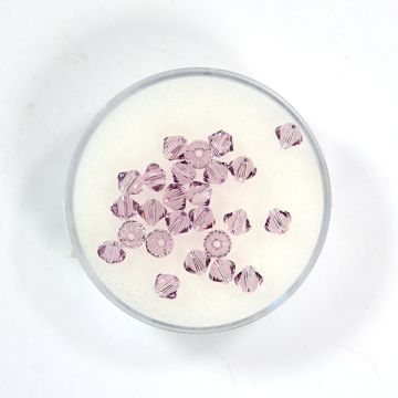 Swarovski Glasschliffp. light amethyst 4 mm Lochgröße 0,8 mm