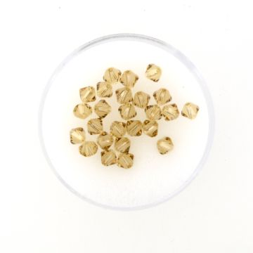 Swarovski Glasschliffp. light col. topas 4 mm Lochgröße 0,8 mm