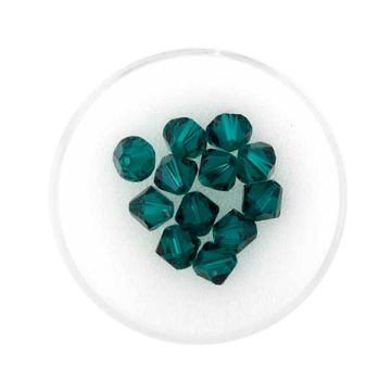 Swarovski Glasschliffp. emerald 6 mm Lochgröße 1 mm
