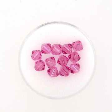 Swarovski Glasschliffp. rosa 6 mm Lochgröße 1 mm