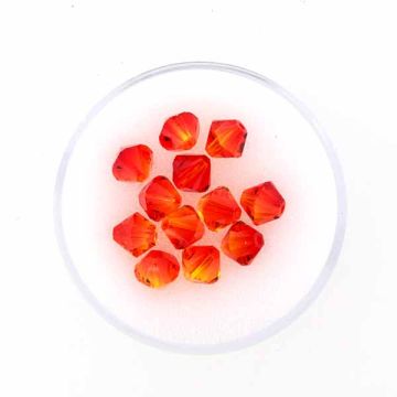 Swarovski Glasschliffp. fireopal 6 mm Lochgröße 1 mm