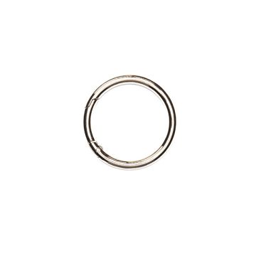 Metallverschluss Ring platinfarben 47x6 mm