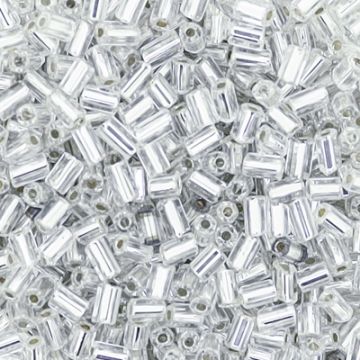 Glasstifte kristall silbereinzug 2 mm