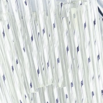 Glasstifte twisted silberfarben 25 mm