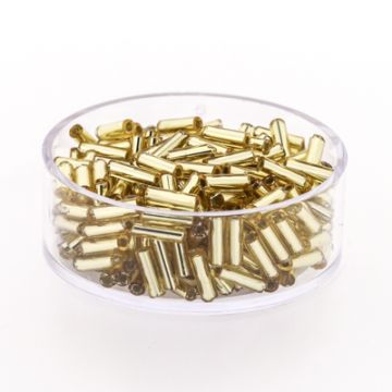 Glasstifte goldfarben silbereinzug 6 mm