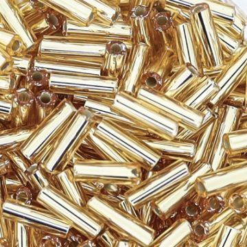 Glasstifte goldfarben silbereinzug 6 mm