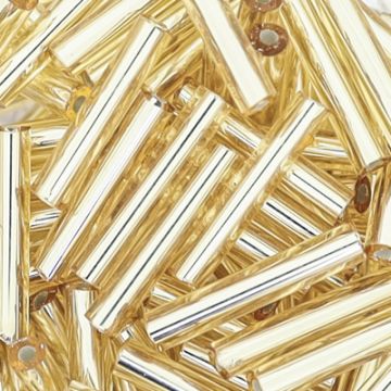 Glasstifte goldfarben silbereinzug 15 mm