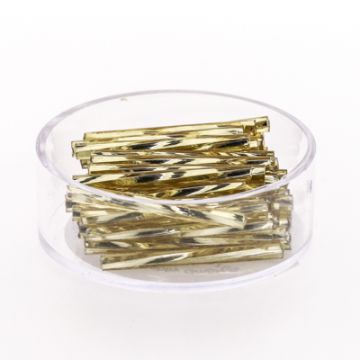 Glasstifte goldfarben silbereinzug 25 mm
