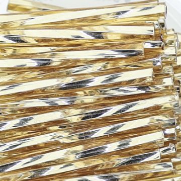 Glasstifte goldfarben silbereinzug 25 mm