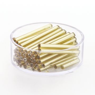 Glasstifte goldfarben silbereinzug 30 mm