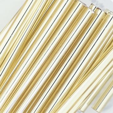 Glasstifte goldfarben silbereinzug 30 mm