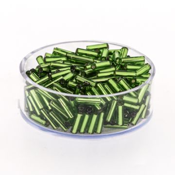 Glasstifte grün silbereinzug 6 mm