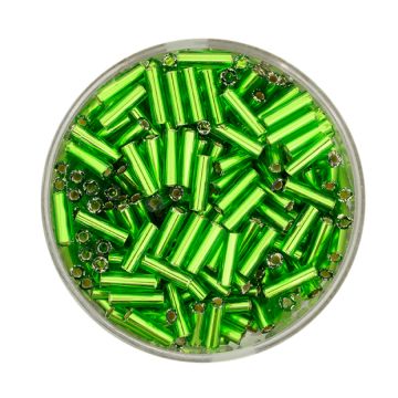 Glasstifte grün silbereinzug 6 mm