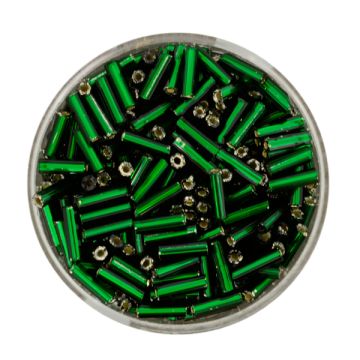 Glasstifte dunkelgrün silbereinzug 6 mm